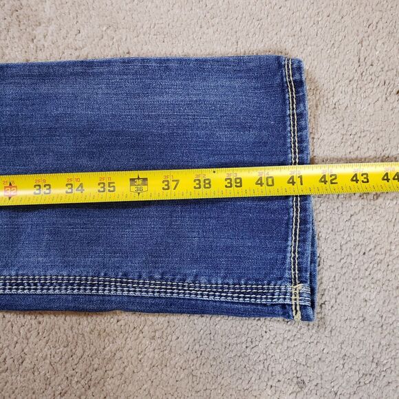 Silver Bootcut Jeans Womens 29x33 Suki 17” Surplus Flap Pockets Thick Stitch - Picture 6 of 10